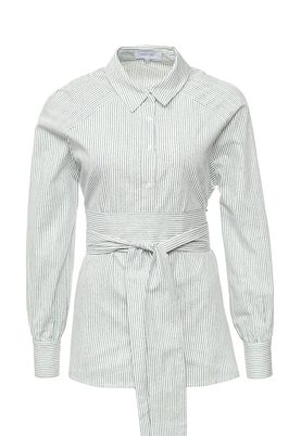 LOST INK  OBI BELT SHIRT IN STRIPE