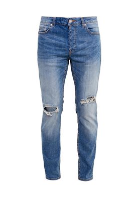 Only & Sons  Med blue washed jeans with cuts at knees